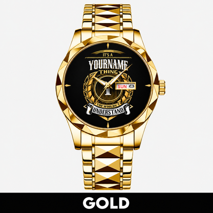 Custom Name Watch A268-02 Personalized Luxury Gift