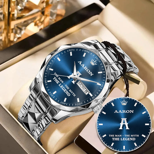 AARON K3579-103 Luxury Alloy-Men Watch, Personalized Premium Gift for Anniversary