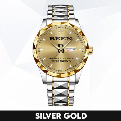 BEEN A1506-02 Personalized Engraved Luxury Alloy Watch for Men
