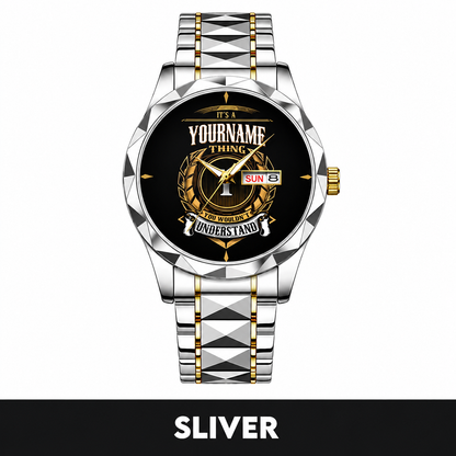 Custom Name Watch A268-02 Personalized Luxury Gift