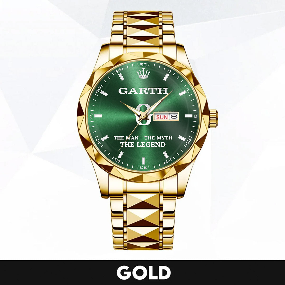 GARTH A1506-03 Personalized Engraved Luxury Alloy Watch for Men