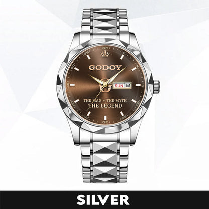 GODOY A1506-01 Personalized Engraved Luxury Alloy Watch for Men
