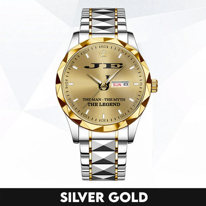 JE A1506-02 Personalized Engraved Luxury Alloy Watch for Men