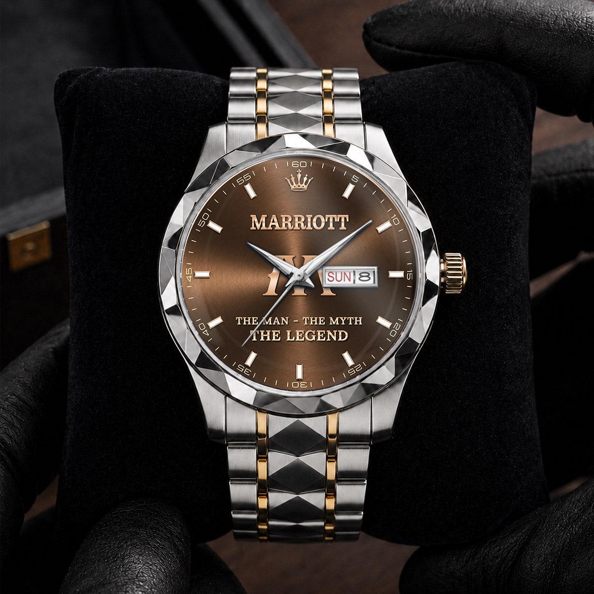 MARRIOTT A1506-01 Personalized Engraved Luxury Alloy Watch for Men
