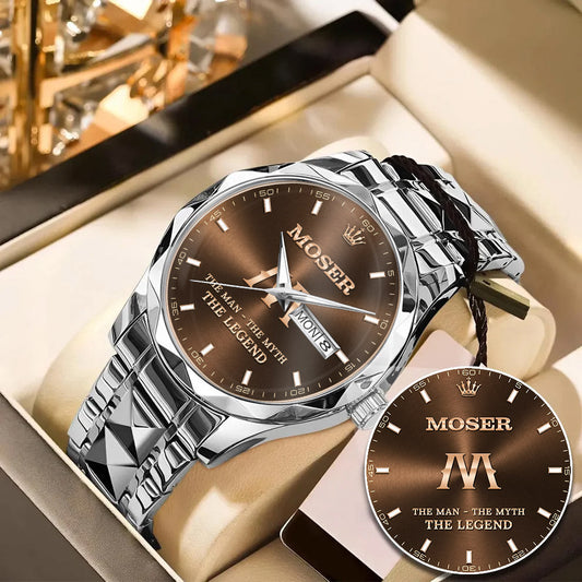 MOSER A1506-01 Personalized Engraved Luxury Alloy Watch for Men