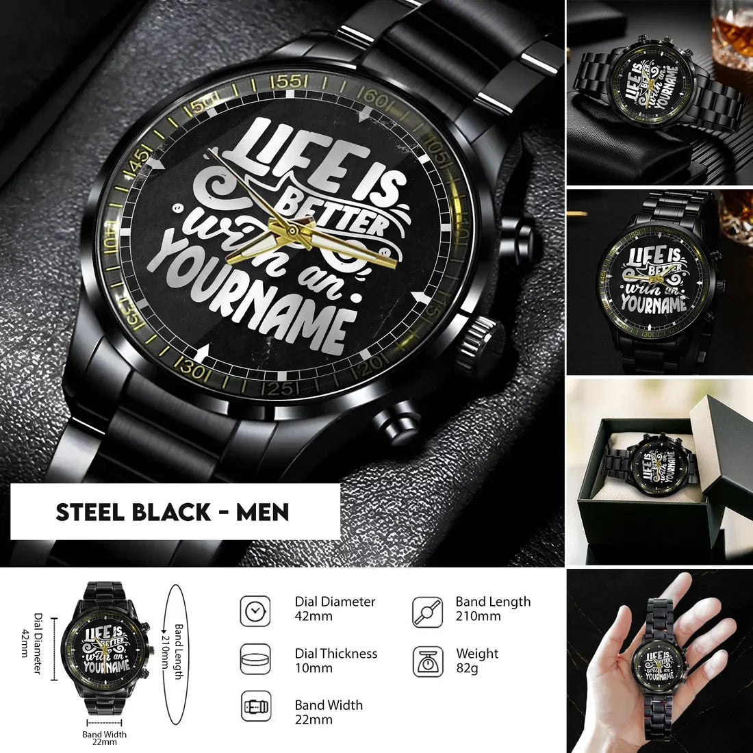 Custom Name Watch A268-001 Personalized Gift
