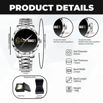 ADAMS K3579-103 Luxury Alloy-Men Watch, Personalized Premium Gift for Anniversary