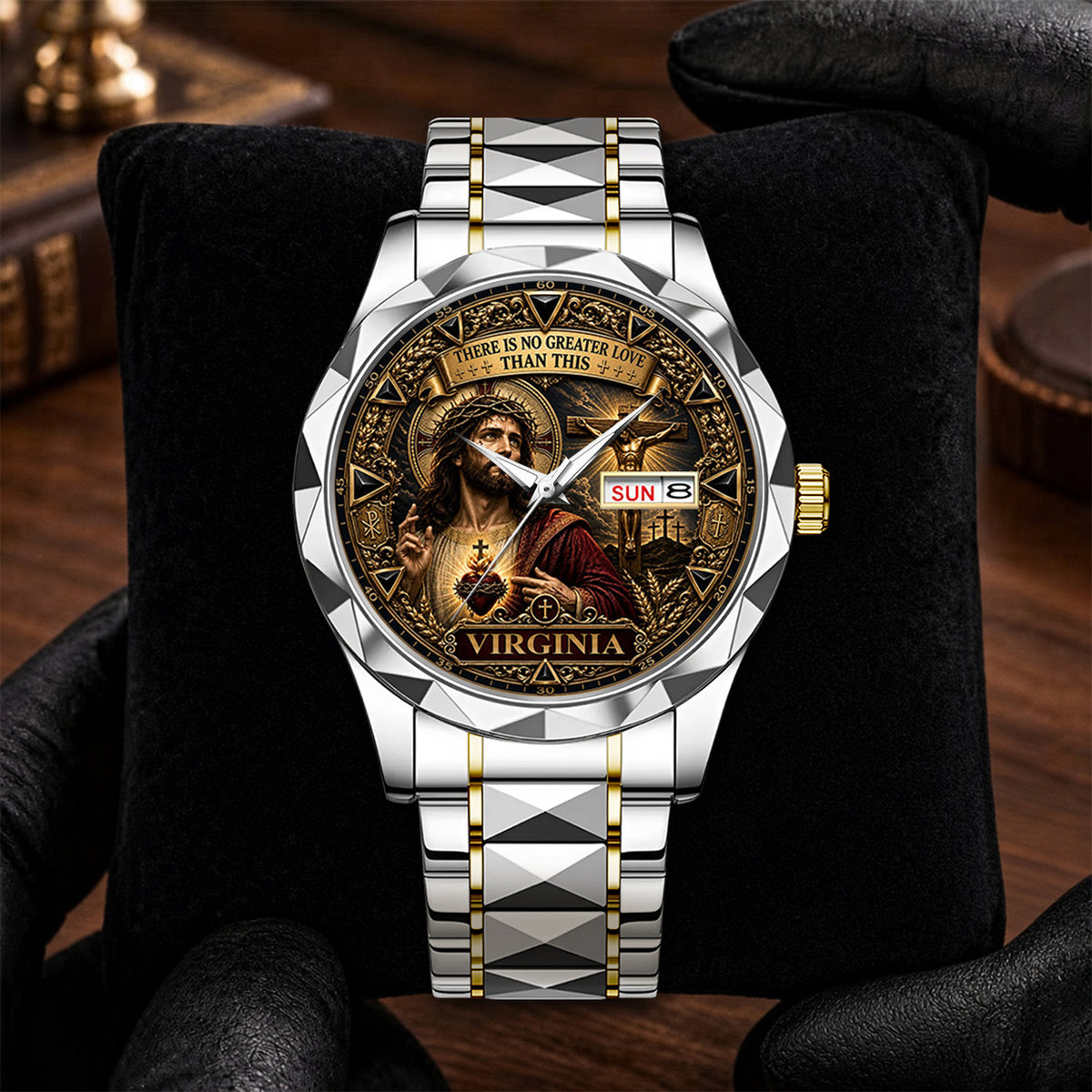 VIRGINIA A1506-04 Personalized Watch There Is No Greater Love Than This