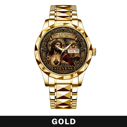 STEVENS A1506-04 Personalized Watch There Is No Greater Love Than This