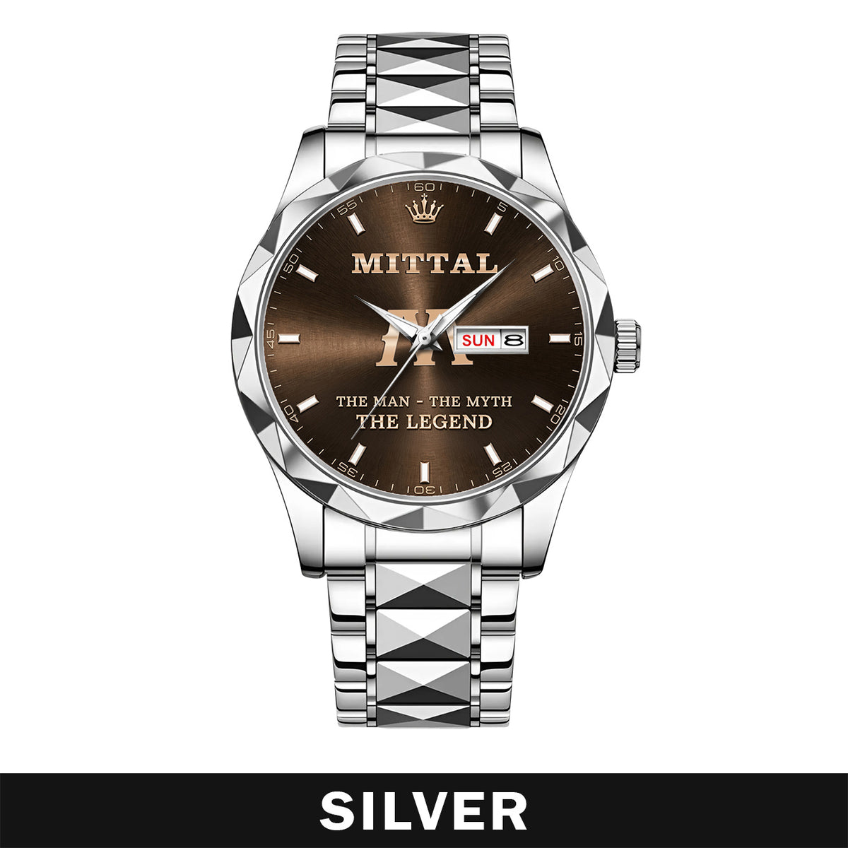 MITTAL A1506-01 Personalized Engraved Luxury Alloy Watch for Men