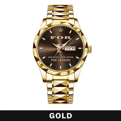 FOR A1506-01 Personalized Engraved Luxury Alloy Watch for Men