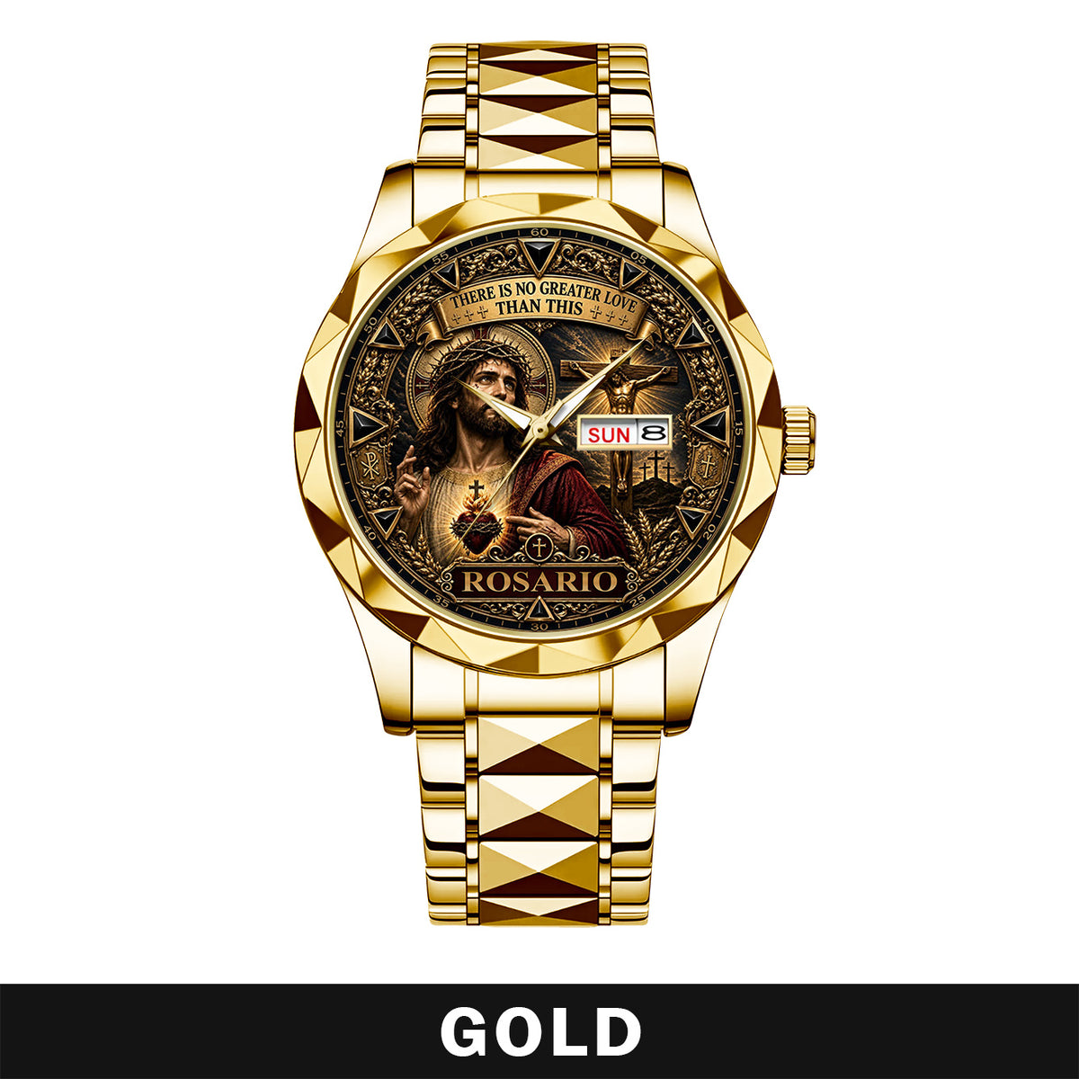 ROSARIO A1506-04 Personalized Watch There Is No Greater Love Than This