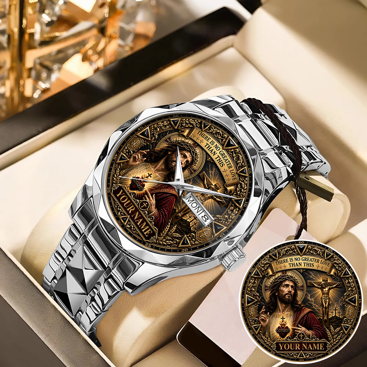 NameStyled A1506-04 Custom Engraved & Personalized Watches for Men